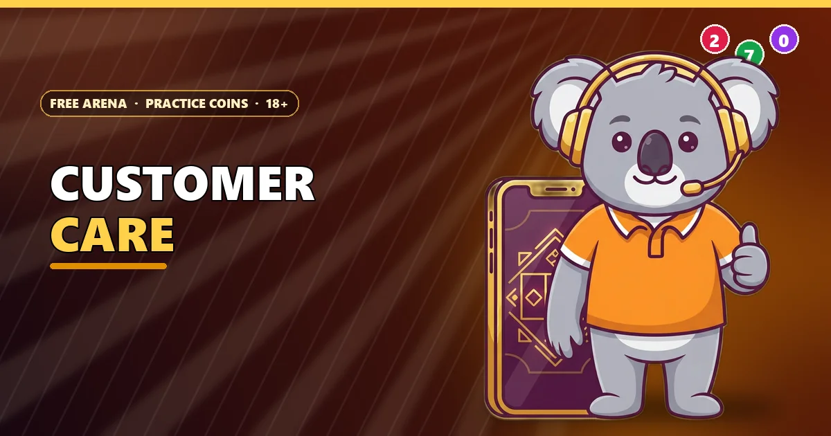 Koala wearing a headset for the 9K Club customer care guide